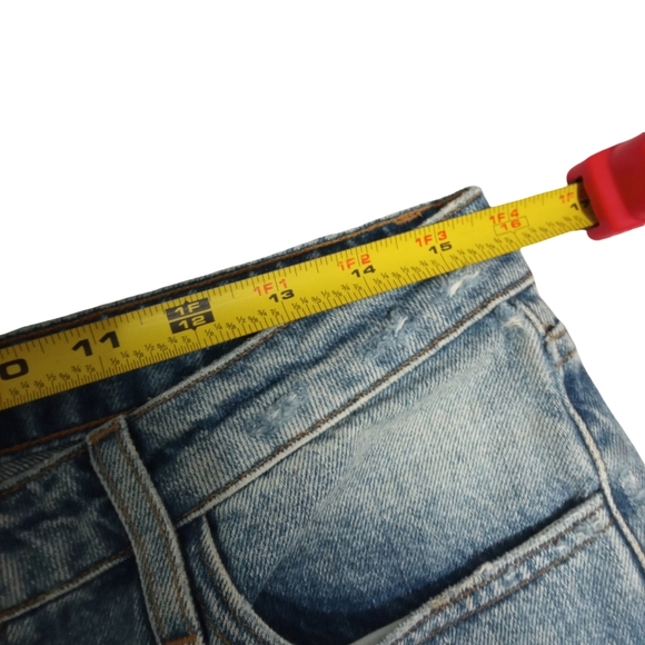 FRAME Women’s The Low Boot Light Wash Ripped Destroyed Jeans Size 27 - Picture 3 of 7